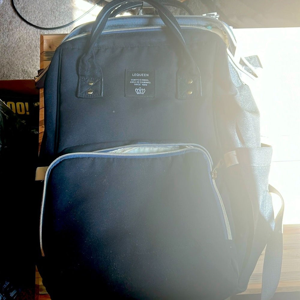 Requiem Black Diaper Bag